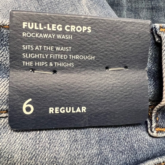 JJill FULL-LEG CROPS, ROCKAWAY WASH, 6. Button fly, NWT - Picture 6 of 13